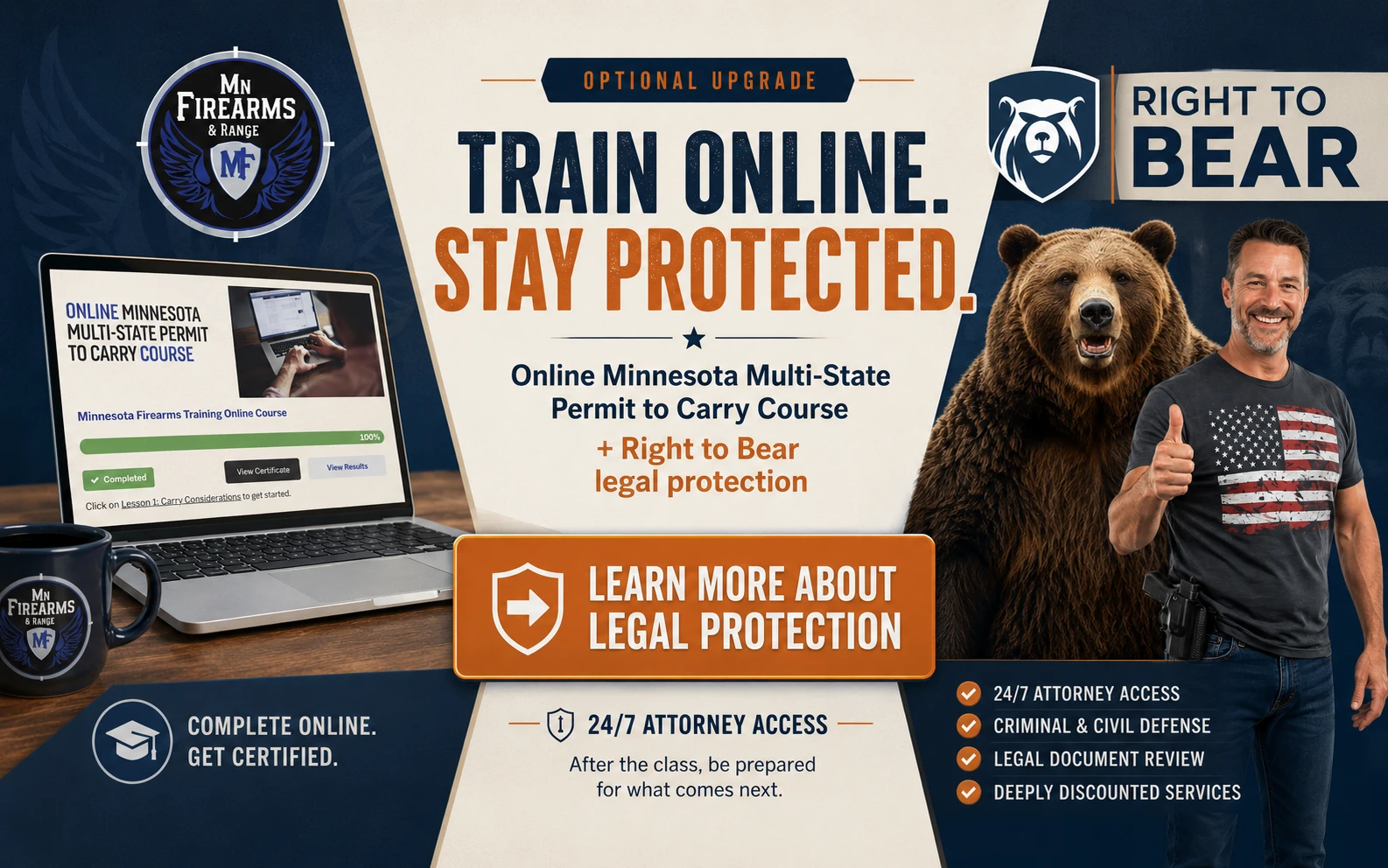Online Minnesota Multi-State Permit to Carry Course and Right to Bear legal protection